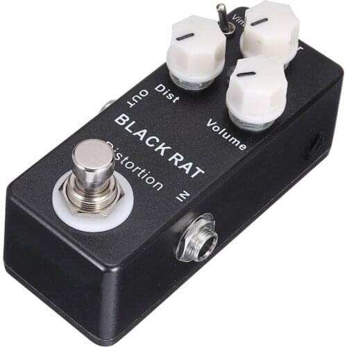Mayir 1x Black Color Mini RAT Distortion Guitar Effect Pedal Two Model Distortion High Quality Guitar Accessories