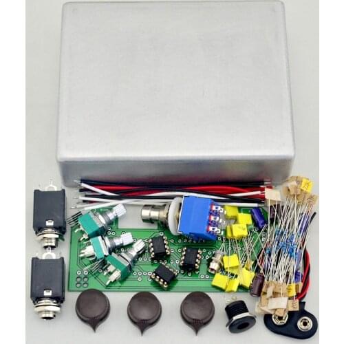Klon Centaur Overdrive DIY Guitar Pedal Kit With 1590BB Aluminum Enclosure Box Free Shipping