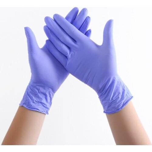 Nitrile Gloves 100pcs/pack Xingyu Purple Food Grade Waterproof Allergy Free Disposable Work Safety Gloves Nitrile Gloves