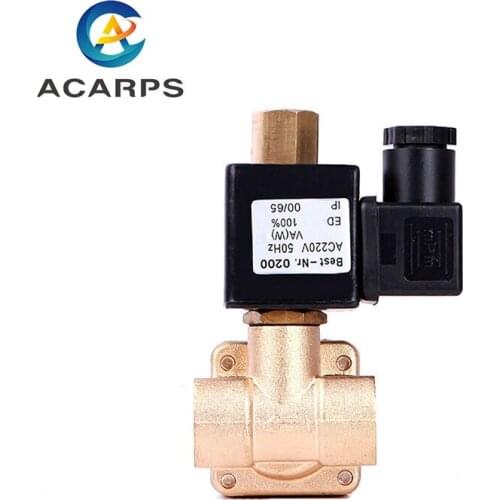 1/4" High Pressure Normally Open Brass Solenoid Valve Pilot Formula Solenoid Valve 220V 110V 24V 12V