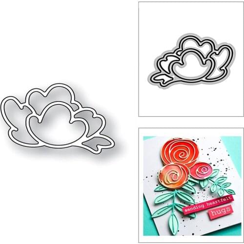 New Small Peony Frame 2020 Metal Cutting Dies for DIY Scrapbooking Paper Decorative and Card Making Embossing Craft No Stamps