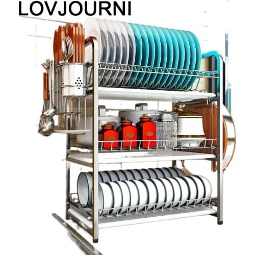 Organisateur Afdruiprek Organizadores De Escurreplatos Stainless Steel Dish Cocina Cozinha Mutfak Kitchen Storage Rack Holder