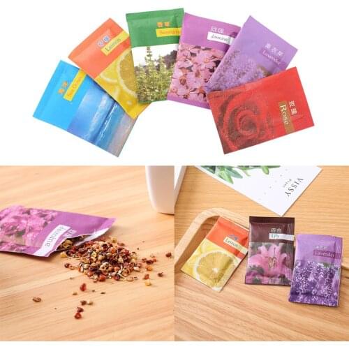 50/100pcs Natural Smell Air Freshener Perfume New Car For Homes Paper Bags Sachets Vanilla Clothes Damp Mildew Fragrance