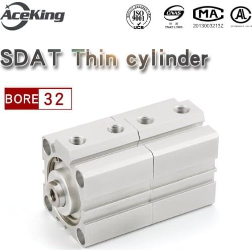 SDAT Multi position thin cylinder double force cylinder SDAT32X5X10X15X20X25X30X40X50SB SDAT32X5 SDAT32X10 SDAT32X15 SDAT32X20