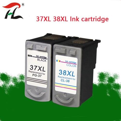 PG37 CL38 replacement for canon ink cartridge PG 37 CL 38 pg-37 Pixma MP190 IP2600 MP140 MP210 MP220 MP420 MX300 printer