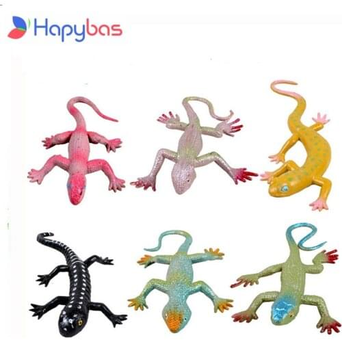 Funny novelty items Simulation spoofing gecko Action Figure cabrite prank supplies jake toy lizard gag gifts kids toys 6 pcs/lot