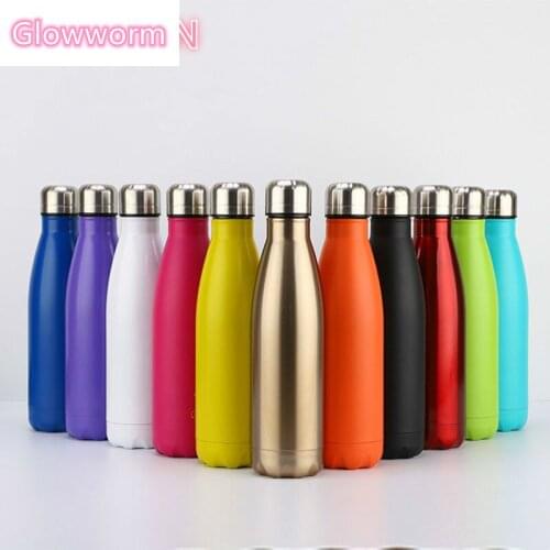 350/500/750/1000ml Double wall Stainles Steel Water bottle Thermos bottle keep Hot and Cold Insulated Vacuum Flask for Sport