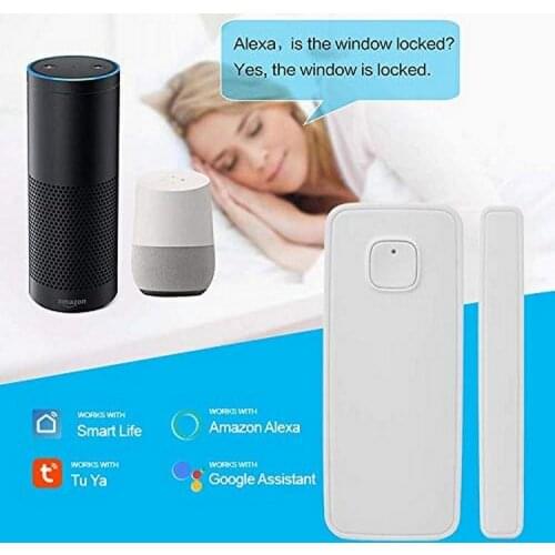 Smart WiFi Door Sensor Door Open / Closed Detectors Magnetic Switch Window Sensor Home Security Alert Security Alarm