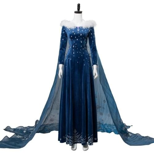 In Stock ) Adventure Princess Cosplay Elsa Dress Cosplay Costume Adult Women Girls Halloween Carnival Cosplay Costume