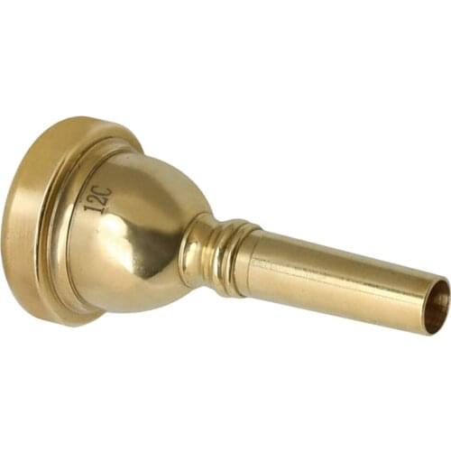 High-grade Alto Trombone Mouthpiece Small Shank Gold for Trombone Parts Accs