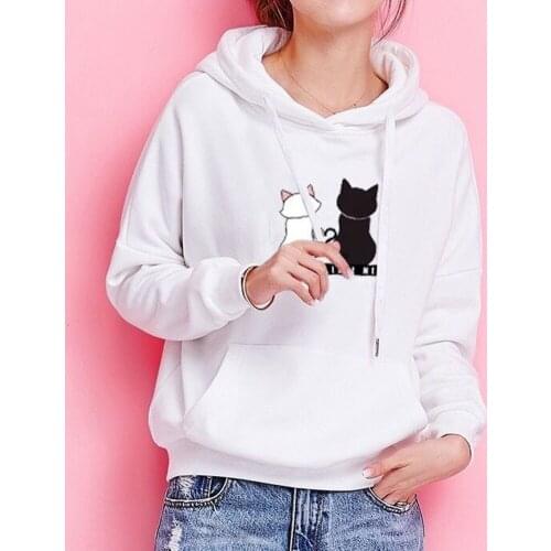 Y2k Clothes Winter E girl Hoodies Dragon Print Long-sleeve Pullovers Big Pockets Vintage Tops Korean Sweatshirt Streetwear