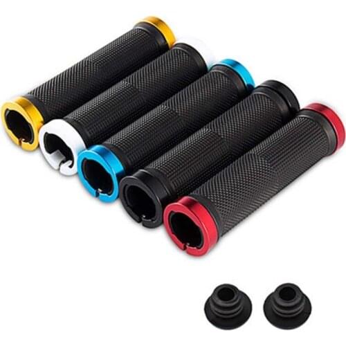 1 Pair MTB Road Bike Handlebar Grips Soft Rubber Anti-Slip Ergonomic Bicycle Handle Bar End Lock On Smooth Handle Cover BC0029