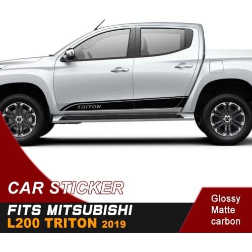 2 Pcs side door personality TRITON styling graphic vinyl for mitsubishi l200 triton 2006-2012 2013 2014 2015 2016 2017 2018 2019