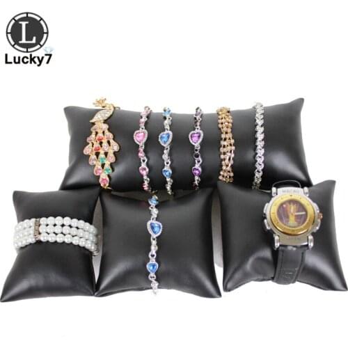 Wholesale 4pcs/lot Jewelry Display Pillow Holder Watch Bead Chain Bracelet Storage Organizer Pillow Cushion Stand Holder Watch