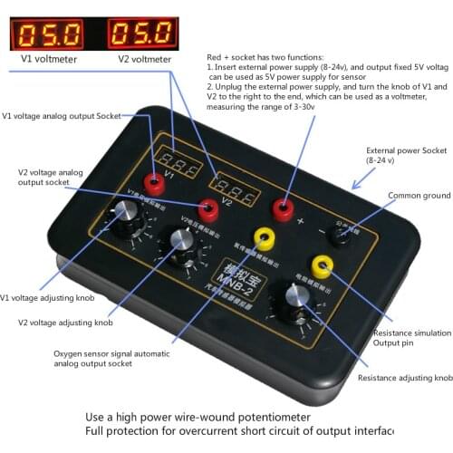 MNB-2 Automobile Vehicle Signal Generator Voltmeter Car ECU Tester Auto Sensor Signal Simulator Repair Tool