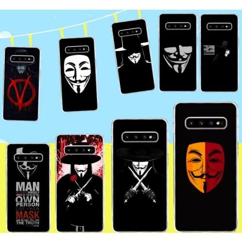 HPCHCJHM V for Vendetta DIY Painted Bling Phone Case for Samsung S9 plus S5 S6 S7 edge S8 S10 plus