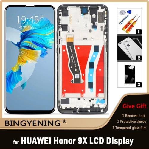 3pcs/5pcs/10pcs For Huawei honor 9X LCD Display Screen Touch Digitizer Assembly For Honor 9X Pro STK-LX1 STK-L22 With Frame