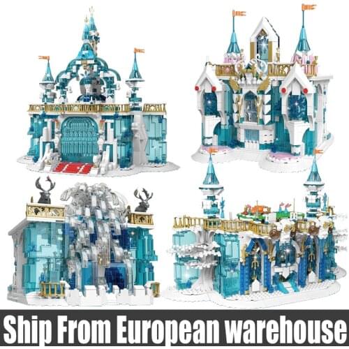 MOULD KING 11007 11008 11009 11010 MOC Crystal Falls Model Assembly Building Blocks Creative Bricks Toy Set Kids Christmas Gift
