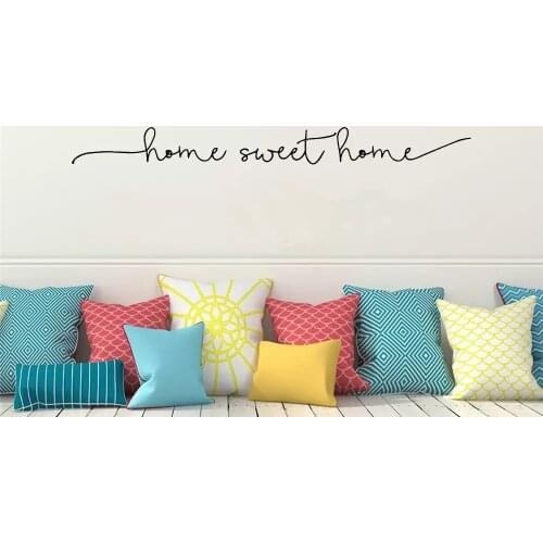 Exquisite home sweet home Phrase Wall Sticker Art Decal For house decoration Wall Decals Bedroom decor Vinyl Mural wallpaper