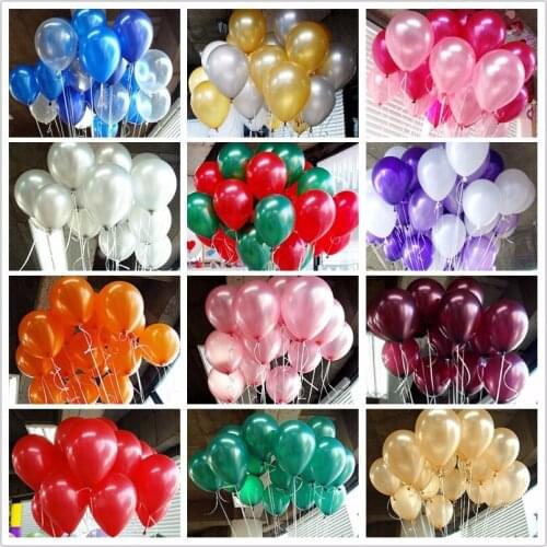 10 Inch Latex Balloon Helium Round Thick Pearl Balloons Wedding Decoration Birthday Party Balloons Children Christmas Gift 7Z