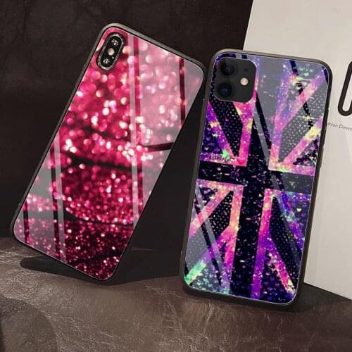 Line fashion Phone Case Tempered Glass For iPhone 12 Pro Max Mini 11 Pro XR XS MAX 8 X 7 6S 6 Plus SE 2020 case