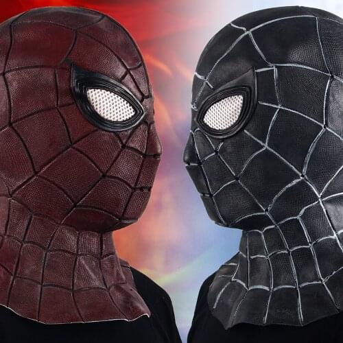 Spider Superhero Mask Halloween Fancy Dress Party Costume Props Cosplay Dress Up Headgear Movie Character Latex Mask