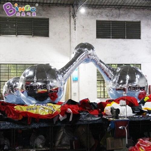 Custom Made 7.7X3.5X2.8mH Giant molecular Inflatable for education decoration / fancy inflatable toy