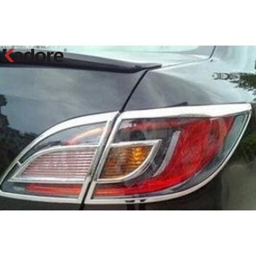 Rear Light Lamp Cover Trim For Mazda 6 M6 2009 2010 2011 2012 ABS Chrome Taillight Frame Trims Stickers Car Styling Accessories