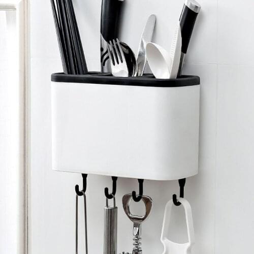 Chopsticks Basket Shelf Wall Mounted Household Creative Chopsticks Kitchen Spoon, Knife Rest And Chopsticks Cage Storage Box
