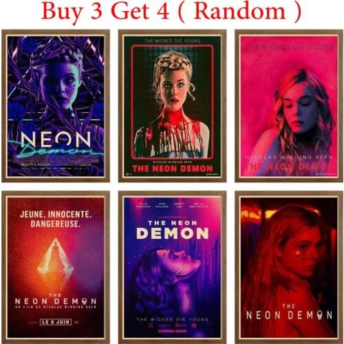 The Neon Demon bar poster Vintage Style Poster Decal Wall Art Retro Movie Poster Decoration Art Printing Painting 42X30cm