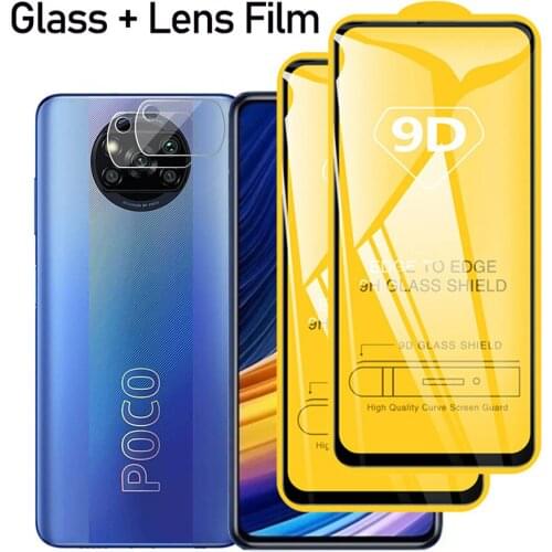 Poco-x3, tempered glass for poco x3 pro glass pocophone f3 xiaomi poco x3 nfc protective film poco x 3 pro screen protector