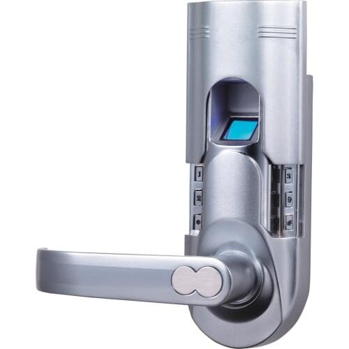 Fingerprint Recognition Single Latch Tubular Model Left Handle Biomatic Fingerprint Door Locks