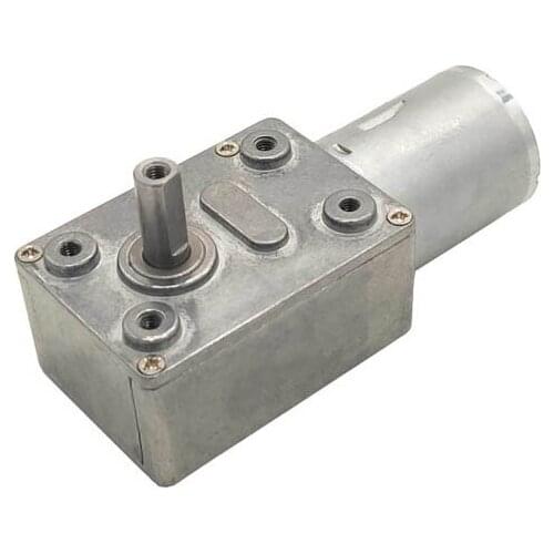 12V Worm Gear Motor High Torque Reducer 100rpm DC Electric Motor Metal Gear Box For Automation Equipment Cooker Hood
