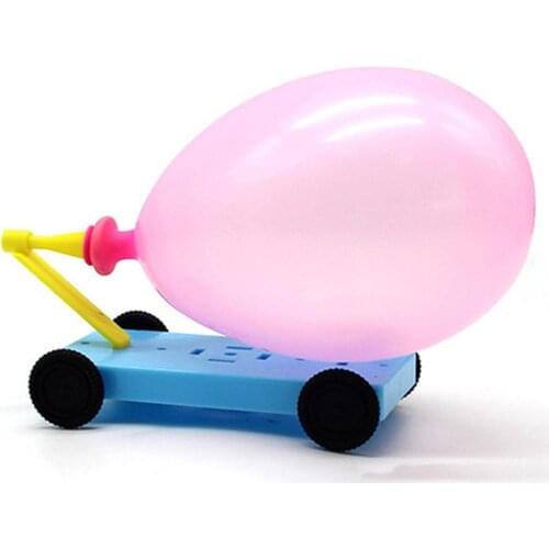 DIY Balloon Powered Car Force Physics Experiment Educational Kids Toy