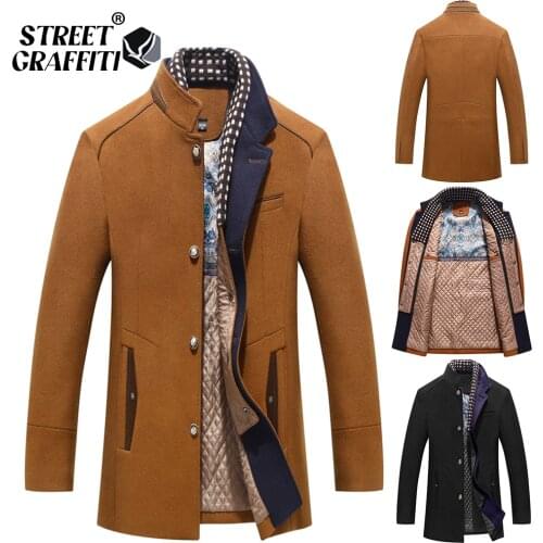 STREET GRAFFITI Mens Wool Coats
