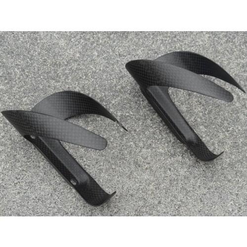 Carbon Matt Cycling Water Bottle Cage for Cyclocross Road Mountain Bike MTB - 2 pcs cages D5