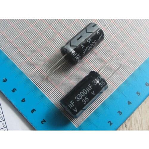 Free Shipping 50pcs/lot high Quality DIP Aluminum Electrolytic Capacitor 35V 3300uf 16*30MM/25mm electrolytic capacitor 3300uf