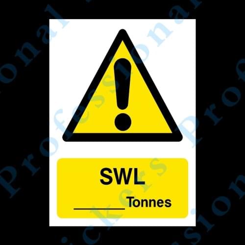 Funny MAX SWL.... Tonnes Plastic Sign OR Sticker - A6 A5 A4 (LE7) Motorcycle Vinyl stickers for car Motos