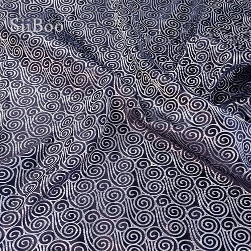Vintage style circle geometric jacquard brocade fabric for clothing DIY jacquard tissue tecidos stoffen for sewing SP4827