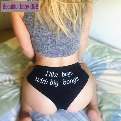 Meqeiss Cute Letter Roll your weed on it Women Underpanties Sexy Cotton Women black Underwear Panties Womens Panties Briefs