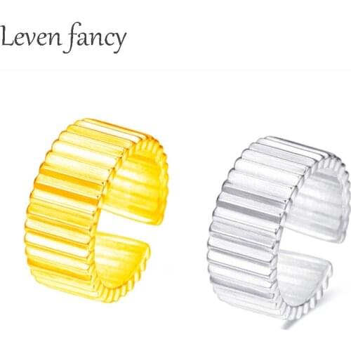 Women Real 925 Sterling Silver Gear Spinner Ring for Boys Men Dad Geometric Finger Ring Punk Open Band Hip Hop Jewelry