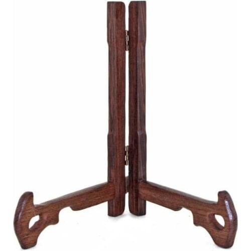 100pcs 3-7 Inch Tall Wood Display Stand Holder Easels For Plates Photos Tea Tray 5 Size Kitchen Dishes Storage Shelves SN3661