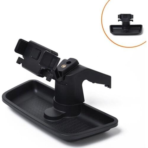 360 Degree Adjustable Phone Holder ABS Car Dashboard Phone Bracket Storage Tray for Jeep Wrangler JK 2011-2018 Phone Mount
