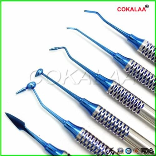 6pcs dental Resin packer set Resin Aesthetic Restoration Kit dentist tools