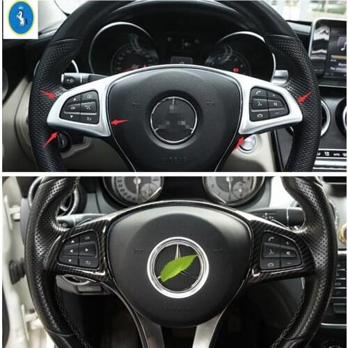 Yimaautotrims Auto Accessory Steering Wheel Frame Cover Trim 1 Pcs For Mercedes Benz E CLASS W213 C Class GLC 2016 - 2020 ABS