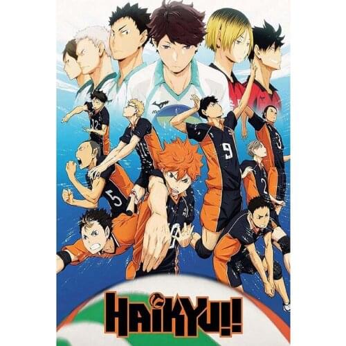 5D Diamond Painting 2021 Hot Japan Anime Haikyuu!! Full Round Diamond Cross Stitch Home Furnishings Living Room Decorative Gift