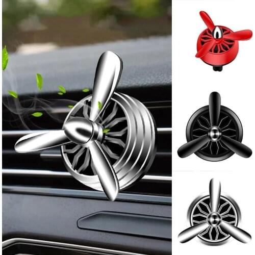 Car Outlet Aromatherapy Propeller Air Freshener Vent Clip Solid Perfume Diffuser