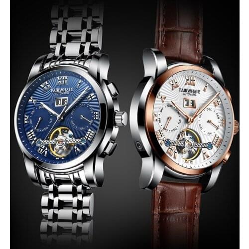 Sports Watches Mens Luxury Brand Stainless Steel Automatic Watch Mechanical Wristwatch Fashion Male Clock relojes para hombre