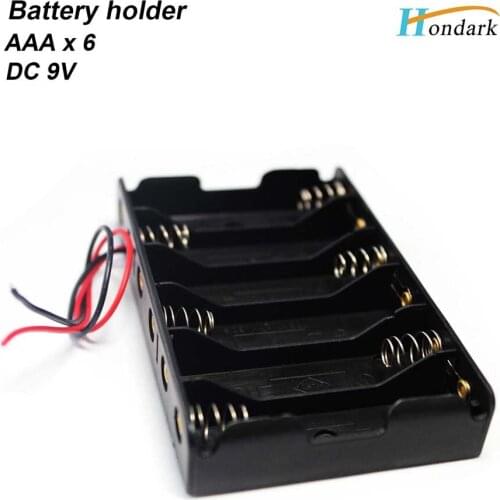 9V battery holder 6AA battery case 6X1.5V battery box 6AA battery cell 6XAA battery shell ,200pcs/lot