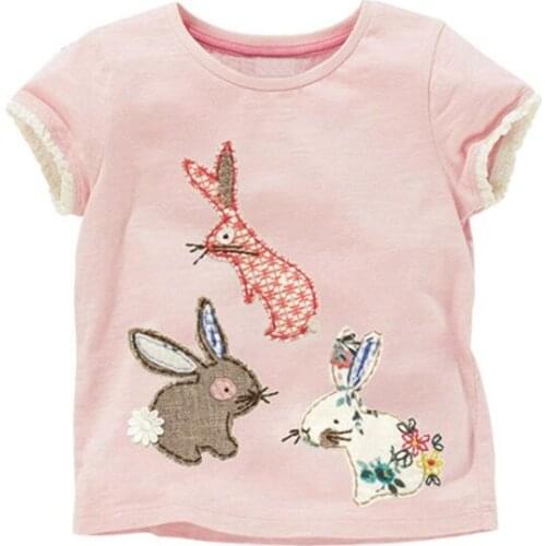 Bambino New Year 2021Tshirt for Girls Cartoon Summer Children Tops 2-7Years Little Kids Clothing Baby Costume Pure Cotton Shirt